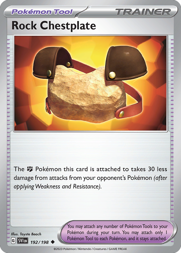 Scarlet & Violet Rock Chestplate #192/198